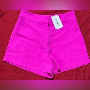 TCEC High Waist Magenta Women's Shorts